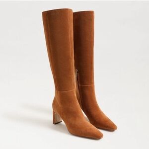 Sam Edelman Women's Sylvia Knee High Boot, Frontier Brown Wide Calf, 8 $200